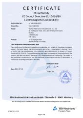 EMC for EV CHARGING STATION certificate from Wuhan Fiberhome Fuhua Electric Co., Ltd.