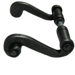 Forged Steel Gate Handle Wrought Iron Door Knob Use Door Color Black Shape Tubular Material Steel Lock Without Lock Application Villa - Yuhuan Ready E-Commerce Co., Ltd.
