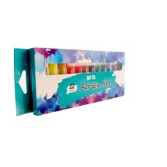 Promotional Non Toxic Water Based Permanent 12 Colors Artist Acrylic Paint - SHANGHAI M&G STATIONERY INC.
