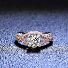 Luxury 925 Sterling Silver Fne Jewelry Female Bridal Engagement Wedding Moissanite Rings - Image 2