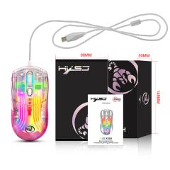 Computer Parts 7key Transparent Wired RGB Colorful Light Mice Programmable Gaming Mouse for Windows System - Image 2