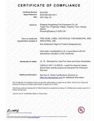 UL CERTIFICATE certificate from Shaoxing Ascend Import and Export Co.,Ltd.