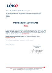 EPR--France certificate from Shaowu City Nafu Bamboo and Wood Industry Co., Ltd.