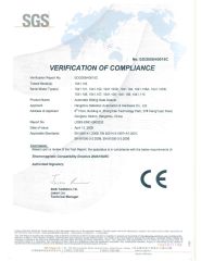 CE/EMC-SLIDING GATE OPENER certificate from Hangzhou Safedoor Automation & Hardware Co., Ltd.