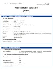 MSDS-E certificate from Quanzhou Simeda Biotechnology Co., Ltd.