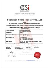 CSI certificate from Foshan Orient Industry Co., Ltd.