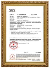 SGS2 certificate from Guangzhou Neissry cosmetic Co., Ltd.