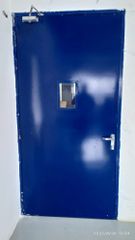 Clean Room Doors Hardware SS 304 Door Width 900 mm Door Height 2200 mm Fire Rating 120 Min Door Type Single Leaf View Panel Small - Image 1