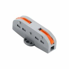 Cables And Connectors PCT 212 Capacity 2 Color Grey Type F Type Number Of Pins 4 Pole Count 3 Pole Size 2 mm, 2.5 Mm Pitch Size 0.5 - Image 1