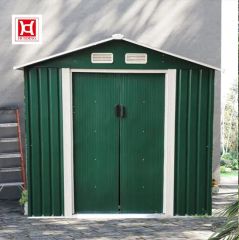 10X8FT Outdoor Garden Storage Shed Backyard Metal Portable Mobile Sheds - Image 5