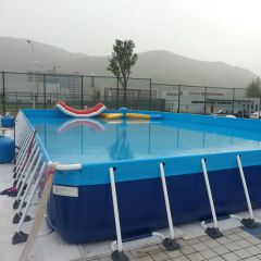 PVC Above Ground Inflatable Swimming Pool Size Big MOQ 1set Color Blue Material Pvc Origin China Trademark YJTC HS Code - Image 3