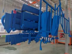 Industrial Paint Spray Booth with Work Platform and Safety Railing - Image 2