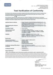 CE CERTIFICATIN certificate of NingBo ChinaClean Household Appliances Manufacture Co., Ltd. – certificate photo, supplier certificates section
