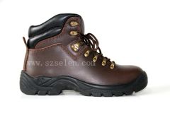 Brown Cowhide Rubber Sole Anti Impact Anti Puncture Safety Shoes Boots - Shenzhen Selen Clean Tech Co., Ltd.