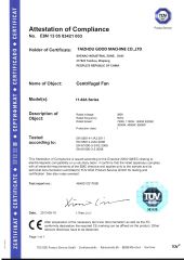 Certificates certificate from Taizhou Good Electromechanical Co., Ltd.