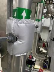 Reusable and Removable Glass Wool Steam Aluminum Pipe Insulation Jacket - Image 6