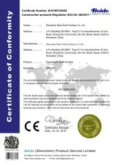 CE Certificate certificate from Shenzhen Best Solid Surface Co., Ltd.