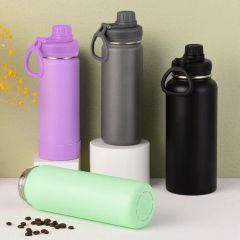 New ODM 360 Degree Direct Drinking Lid Double Wall 304 Stainless Steel Wide Mouth Water Bottle Hot Selling Vacuum Flask - Shanghai Karry Industrial Co., Ltd.