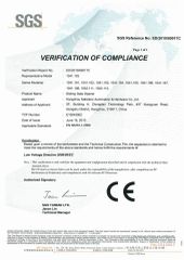 CE/LVD-SLIDING GATE OPENER certificate from Hangzhou Safedoor Automation & Hardware Co., Ltd.