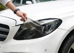 Dmis Silver Car Headlight Film UV Rejection Inyl Wrap Irr99% Sticker Sticker - Image 5