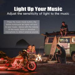 Wholesale Waterproof Conspicuous Colorful Motorcycle RGB LED Ambient Lighting - Image 6