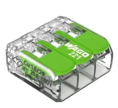Wago 221-413 Push Wire Connector 3 Wire Electrical Terminal - Image 3