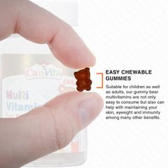 Canvita Kid's Halal- vegan Multi-Vitamin Gummy 60/ bottle, Made in Canada, sugar free - Image 6