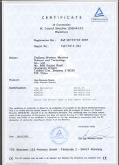 CE Certificate of high pressure washer certificate of Taizhou Artex Machinery Co., Ltd. – certificate photo, supplier certificates section