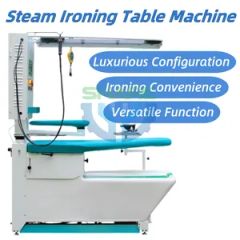 Full Automatic Professional Clothes Laundry Mangle Steam Shirt Ironing Table Machine - Image 2
