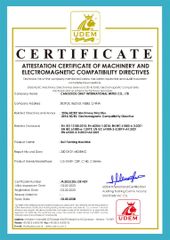 CE certificate from ONLY SHOT BLASTING MACHINE