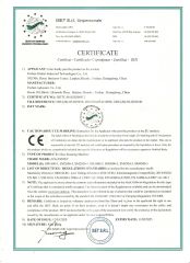 CE Ccrtificat certificate of FOSHAN AGLASSTEC CO.,LTD – certificate photo, supplier certificates section