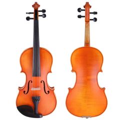 Violin Handmade Professional All Solid Fiddle String Instruments with Case and Bow - Image 1