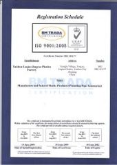 ISO 9001 Certificate certificate from Taizhou Luqiao Jingyue Plastics Factory