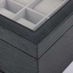 Custom Color Leather Jewelry Carrying Case Watch Jewellery Organizer Box Travel - Image 6
