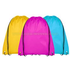 Advertising Promotional Non-Woven Sports Gym Backpack Drawstring Bag - Image 1