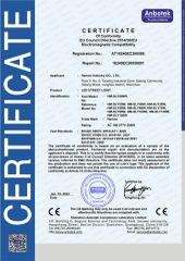 LED STREET LIGHT certificate from Hamon Industry CO.,LTD.