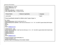 CPNP certificate from Heyuan Ransheng Innovative Materials Co., Ltd.
