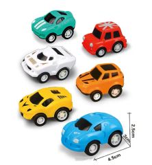 Factory Wholesale Plastic Small Car Cartoon Mini Inertial Return Force Kids Toys - Image 4