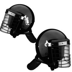 Black Anti Riot Safety Helmet - Image 1