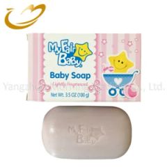 100g Floral Scent Solid Baby Bath Soap Palm Coconut Oil Herbal OEM 7D Sample - Image 1