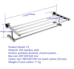 High Quality Hotel Bathroom Accessory & Bathroom Towel Rack/Bath Towel Rack - Image 3