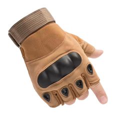 Professional Half-Finger Hard Knuckle Tactical Gloves for Military, Airsoft, and Outdoor Sports - Image 2