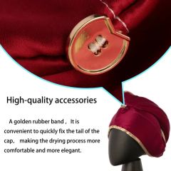 Fast-Absorb Hair Drying Cap Cutting Down Hair Care Time - Image 2
