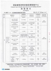 Test Report certificate from Guangzhou Geeshine Building Materials Co., Ltd.