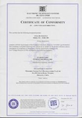 LVD (FJ4E 500) certificate of Wenzhou Jason Fan Manufacturer Co., Ltd. – certificate photo, supplier certificates section