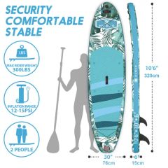 Durable Inflatable Paddle Board Set for Surfing and Yoga - Image 2