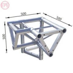 3 Way Triangle Corner Truss Accessories Shape Customized HS Code 761090000 Trademark EPEtruss Color Black/ Silver Origin Guangdong - Image 1