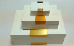 White Matt Jewelry/Storage Wooden Box - Image 1