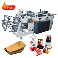 Factory Price Paper Carton Box Erecting Forming Machine Hamburger Box Making Machine - Image 2