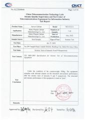 Seismic test report certificate from Figure Bai (Beijing) Science And Technology Co., Ltd.